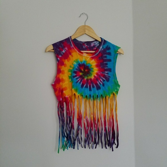 cute tie dye crop tops